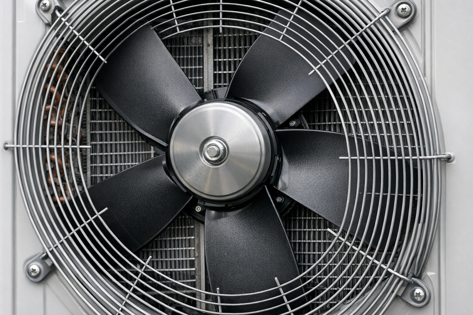 Hausbesitzer mit Checkliste vor einer neu installierten Wärmepumpe